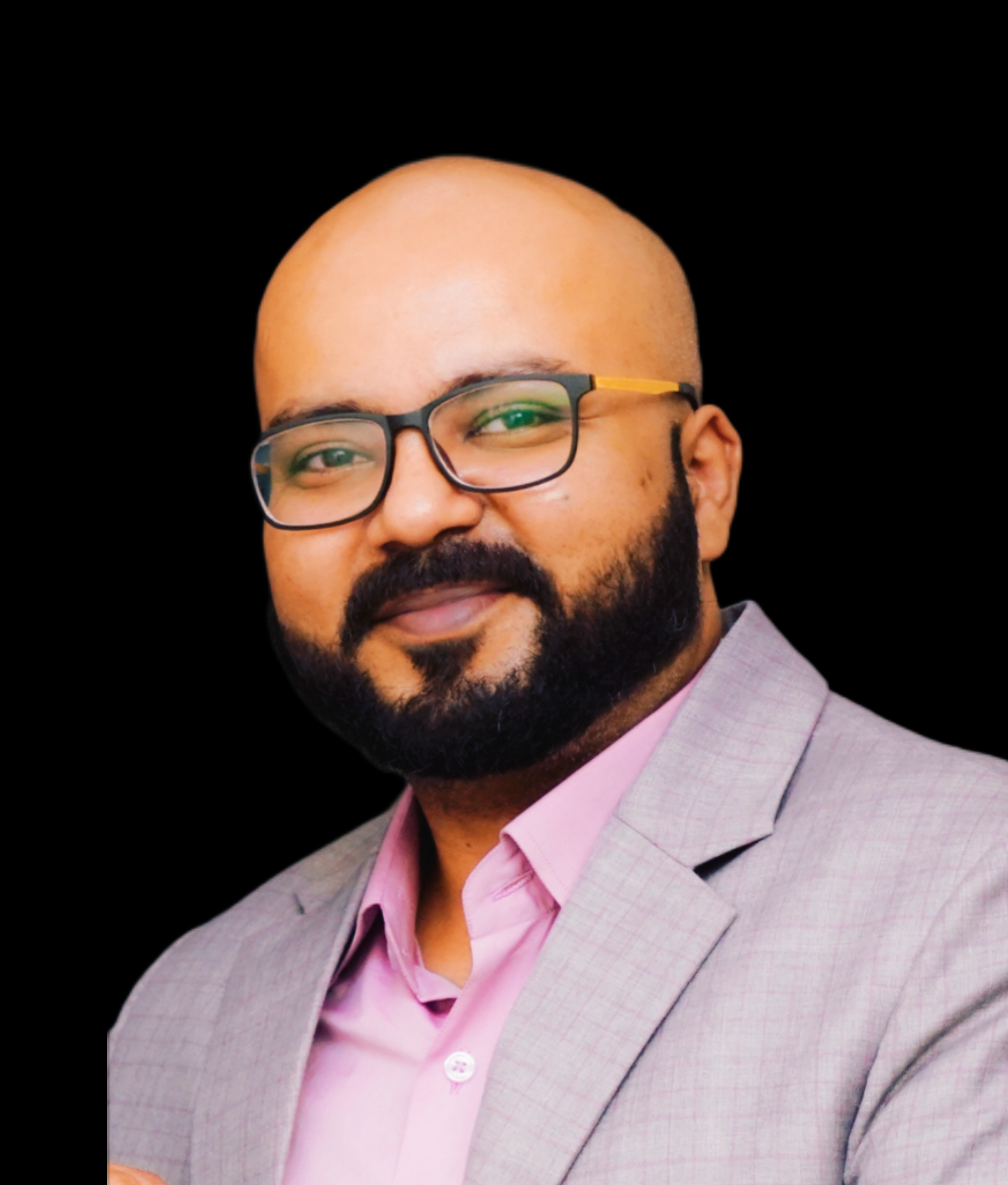 Professional headshot of Dr. Syed Haider Abbas Rizvi in business attire with confident expression